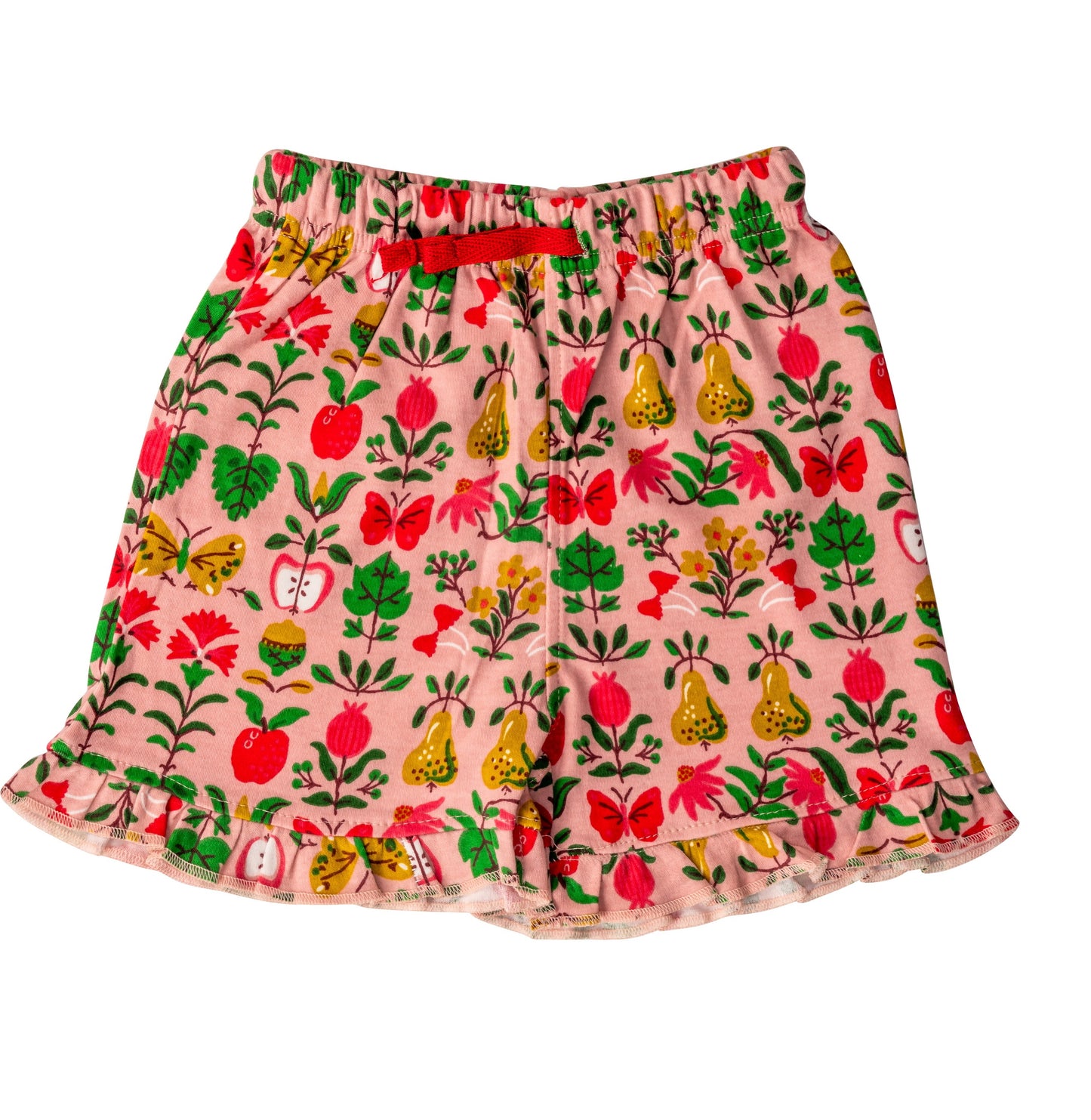 Fruity Garden Girls Co-ord Set – 100% Cotton Kidswear, Cute Fruit Print Outfit for Girls
