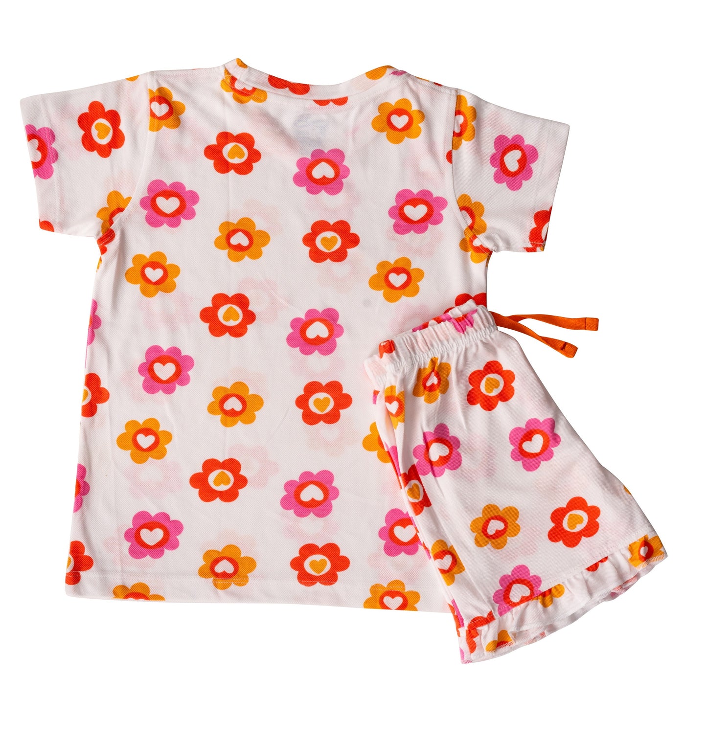 Flowers and Hearts Girls Co-ord Set