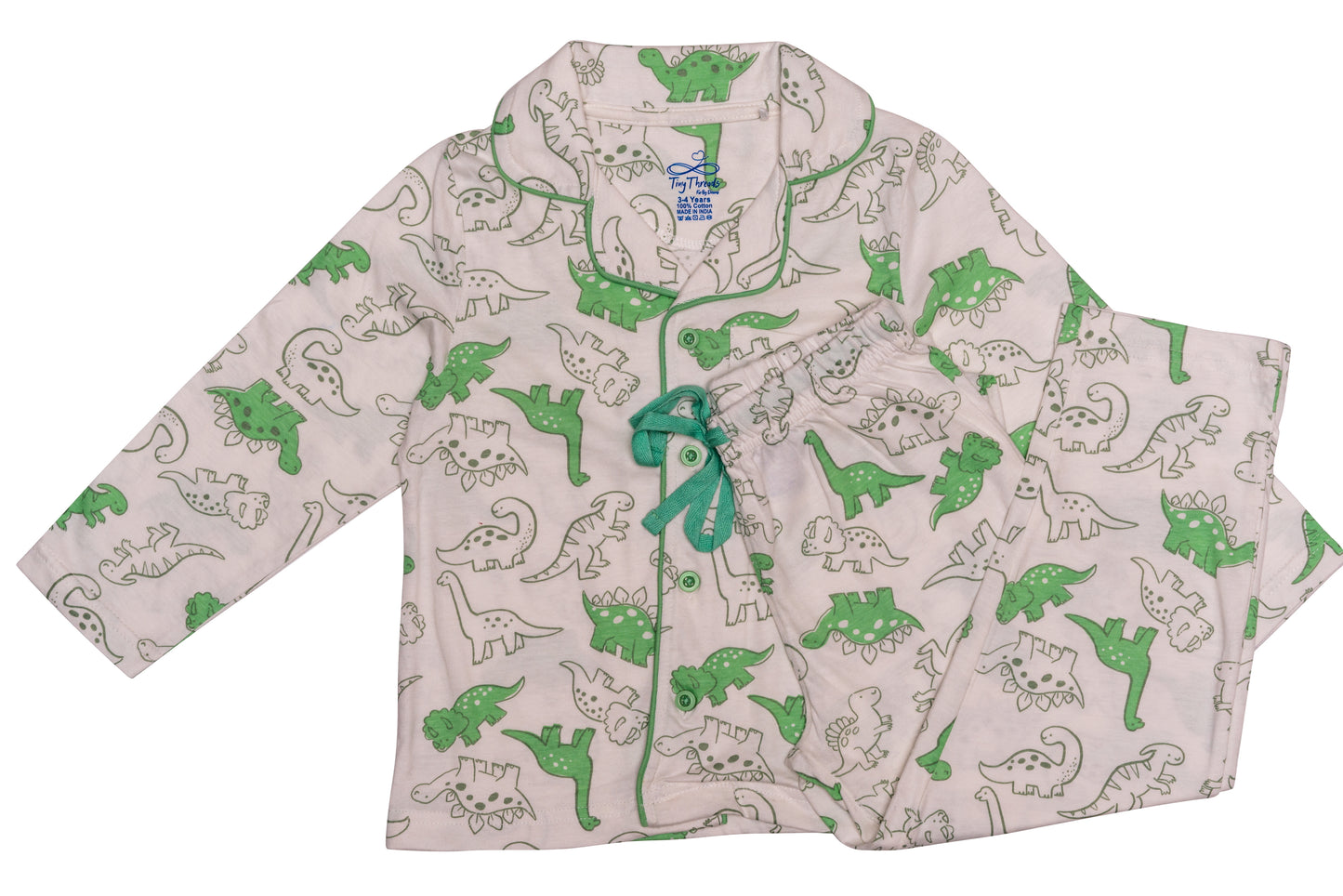 Green Dino Night Suit