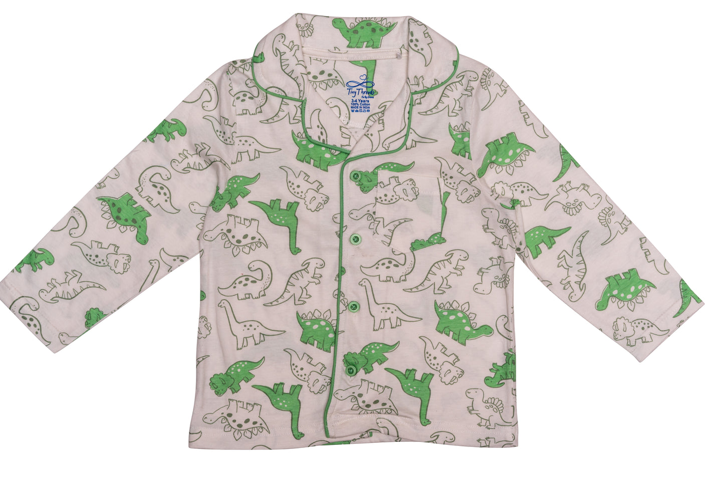 Green Dino Night Suit