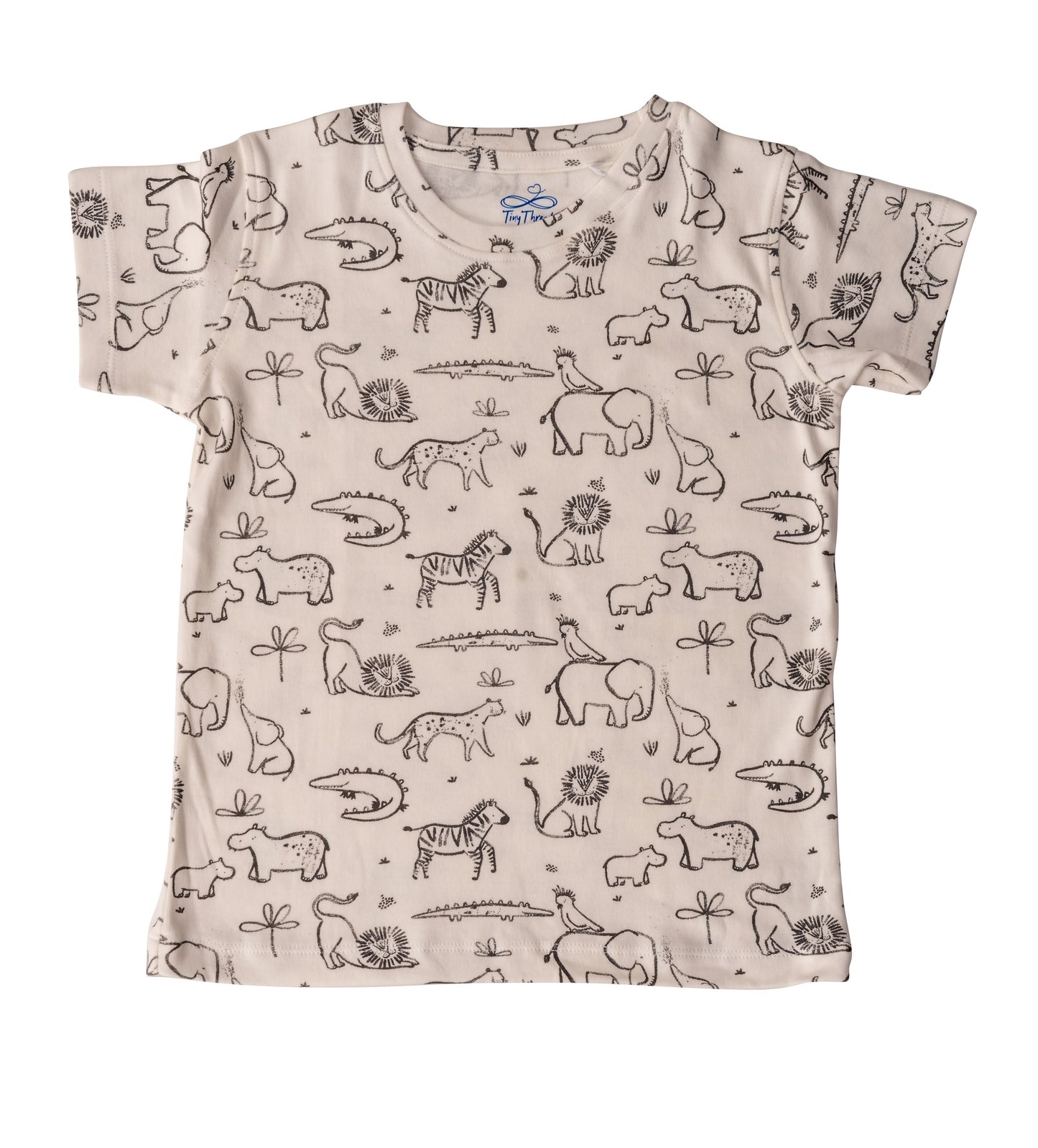 White Jungle Girls Co-ord Set